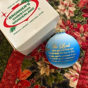 Christmas ornament with Bible Verse